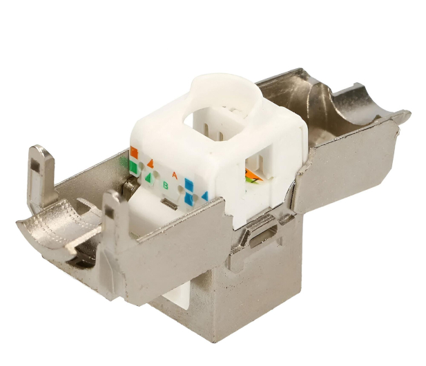 ExtraLink  Moduł keystone port RJ45 STP 6a (srebrna) - 1323222 - zdjęcie 3